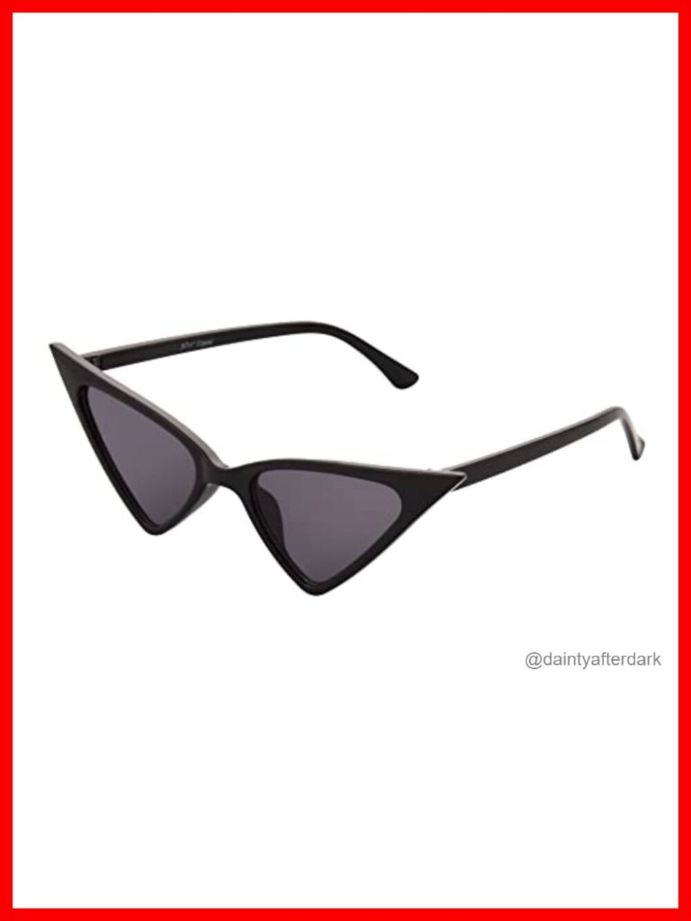 Cat Eye Sunglasses Scratch Resistant UV Protection Lightweight Plastic Metal